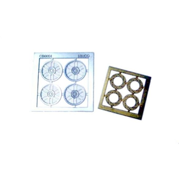 4 x disque + tapacubos motorsport f1cart