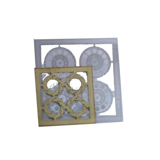 4 x discoteca + tapacubos resistents 15