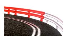 12 X CRASH BARRIERS (6 RED+ 6 WHITE)