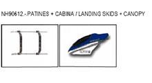 CANOPY + LANDING SKIDS (ALUMAX)